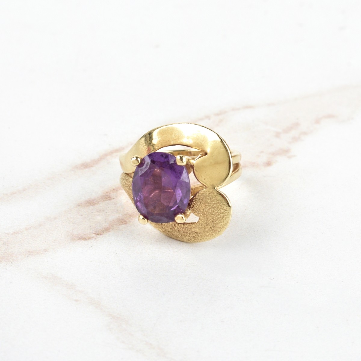 Amethyst and 14K Ring