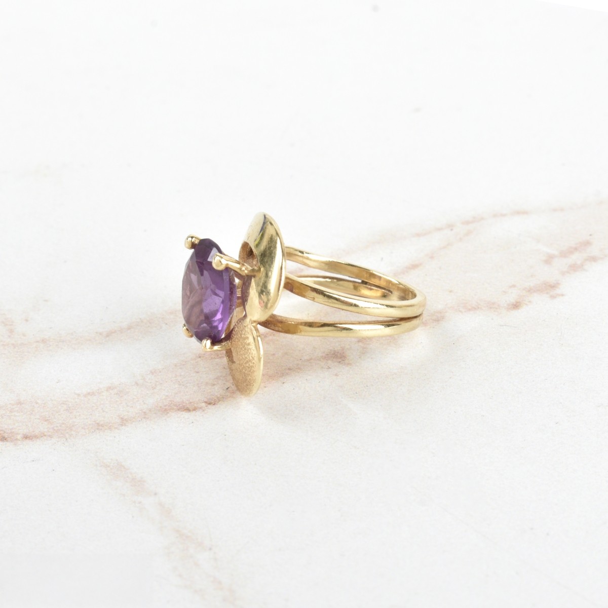 Amethyst and 14K Ring