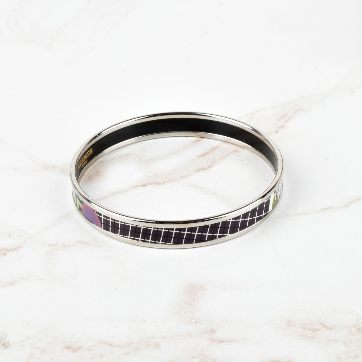 Hermes Enamel Bangle Bracelet