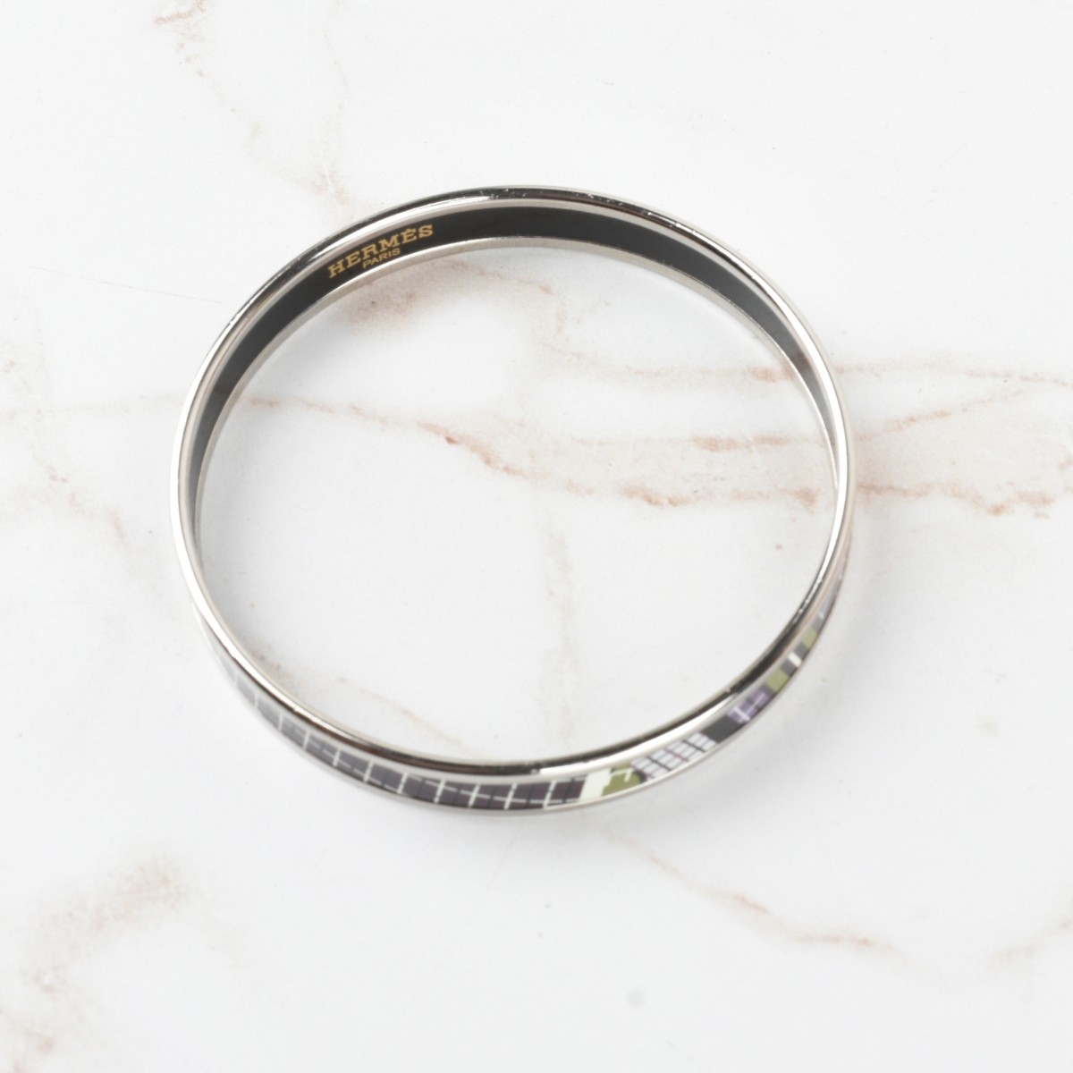 Hermes Enamel Bangle Bracelet