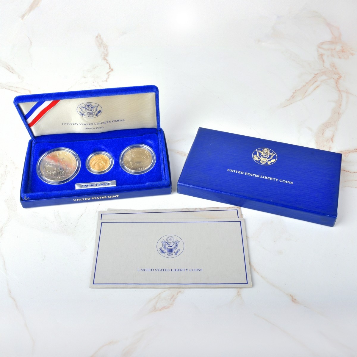 US 1986 Liberty Three Coin Set