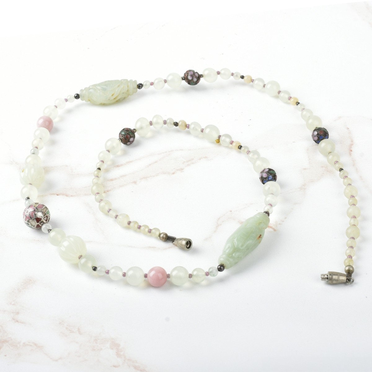 Antique Chinese Jade Necklace