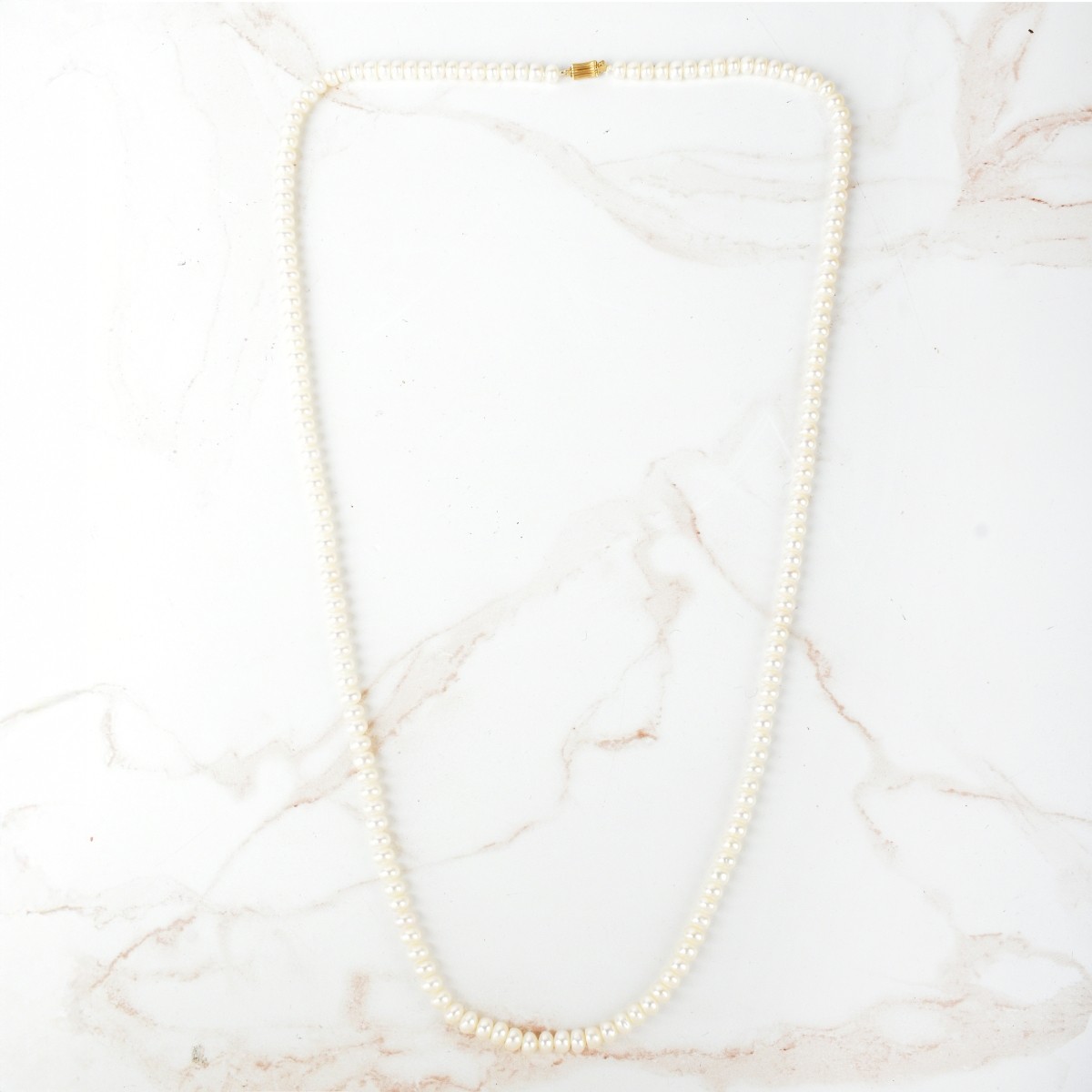 Pearl and 14K Necklace