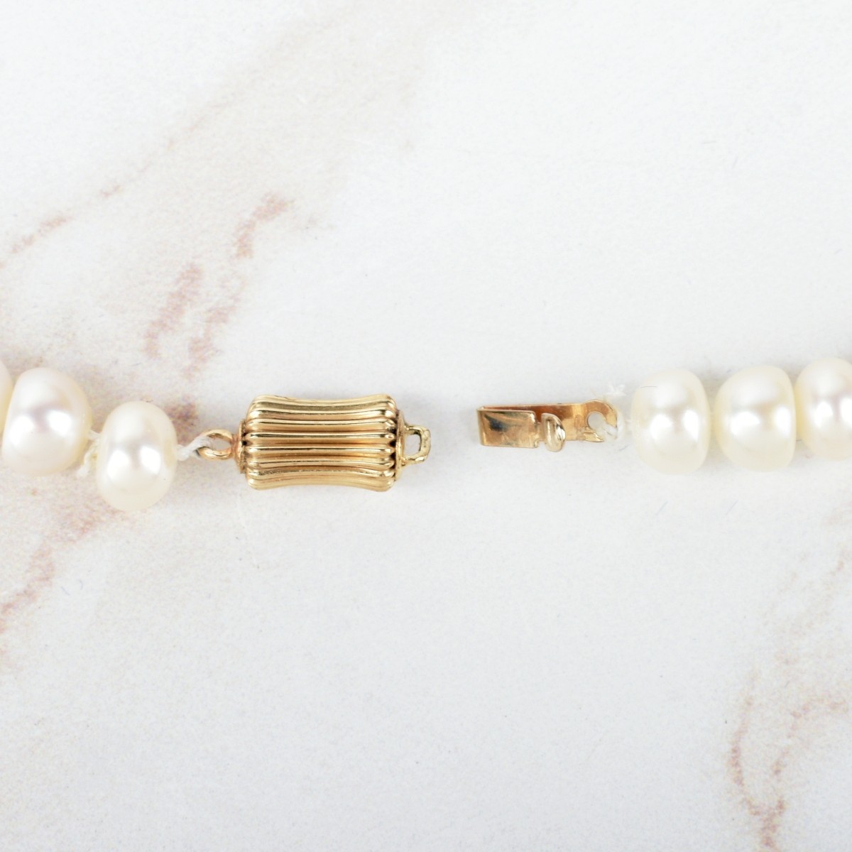 Pearl and 14K Necklace