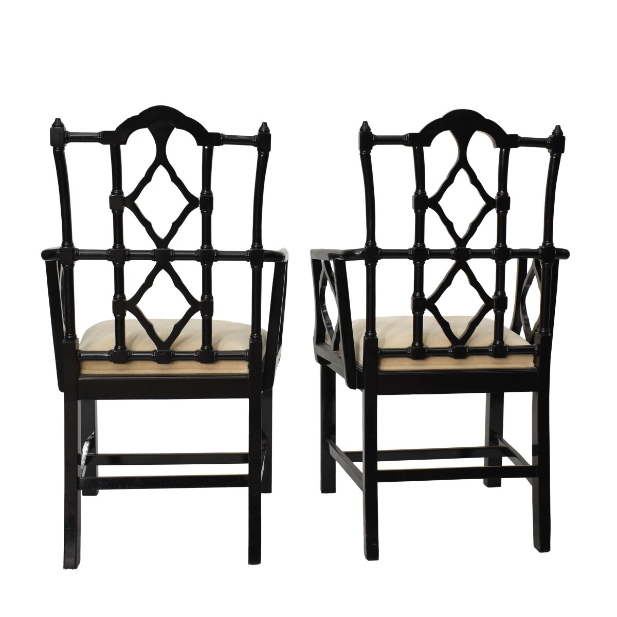 Vtg. Chinese Chippendale/Hollywood Regency Chairs