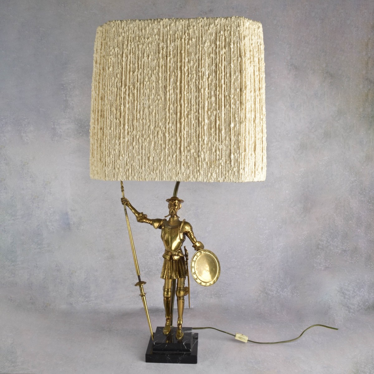 Vintage Bronze Don Quixote Table Lamp