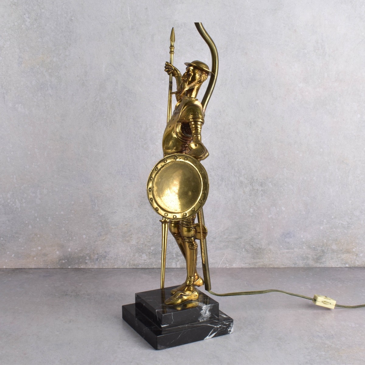 Vintage Bronze Don Quixote Table Lamp