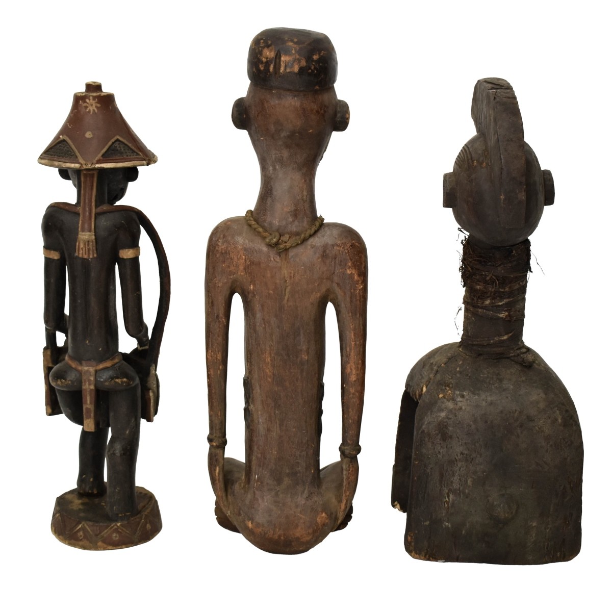 Vintage African Carved Wood Figures