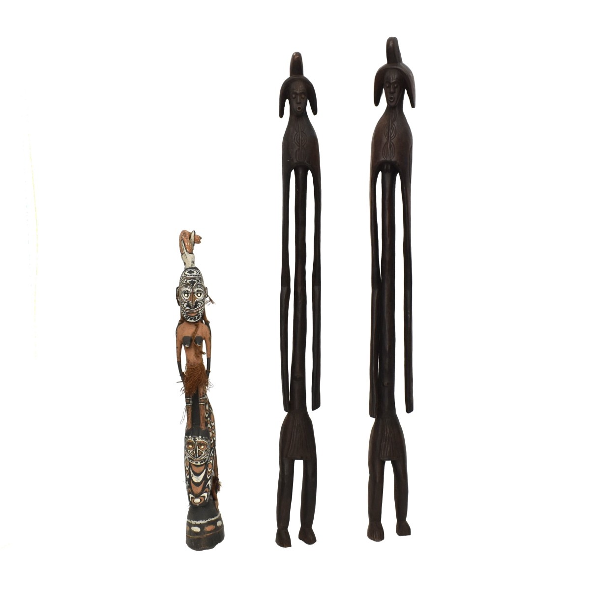 Vintage Carved African Figures