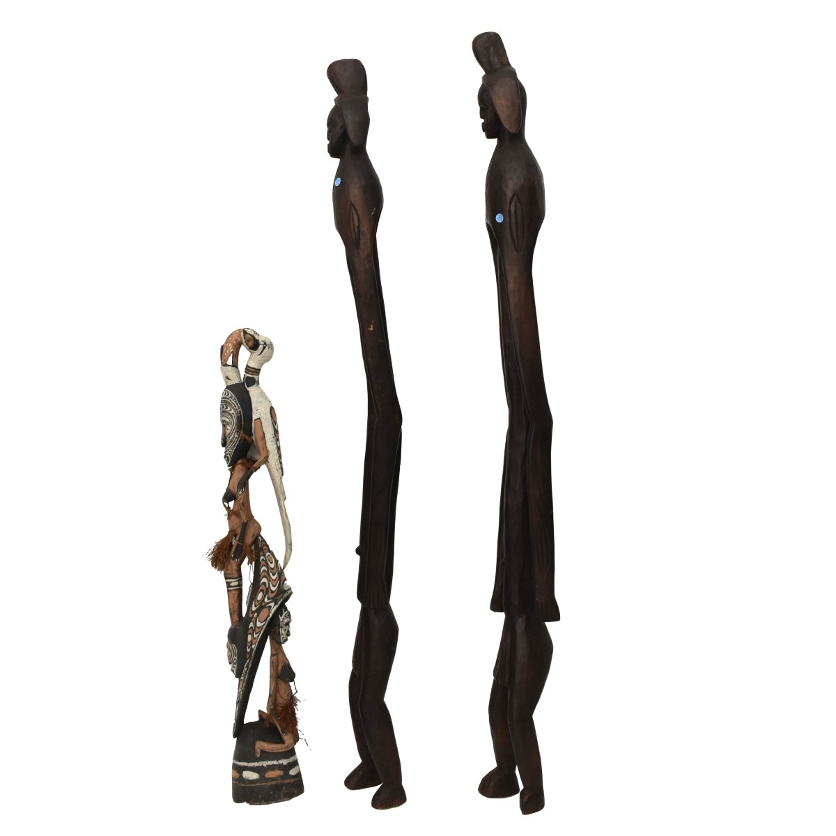 Vintage Carved African Figures
