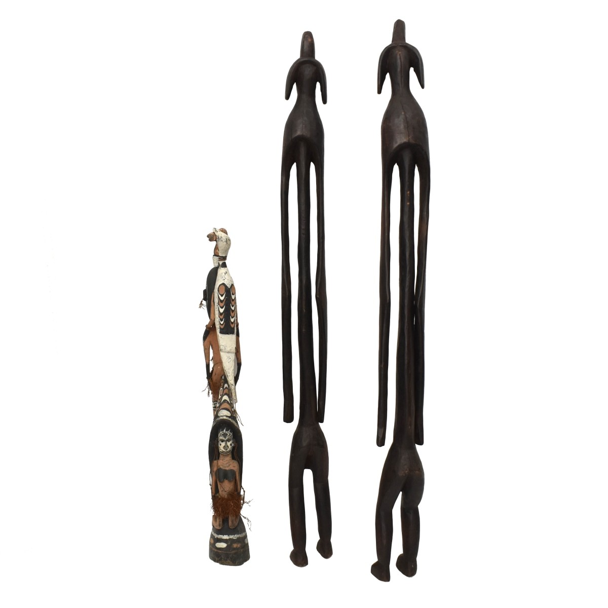 Vintage Carved African Figures