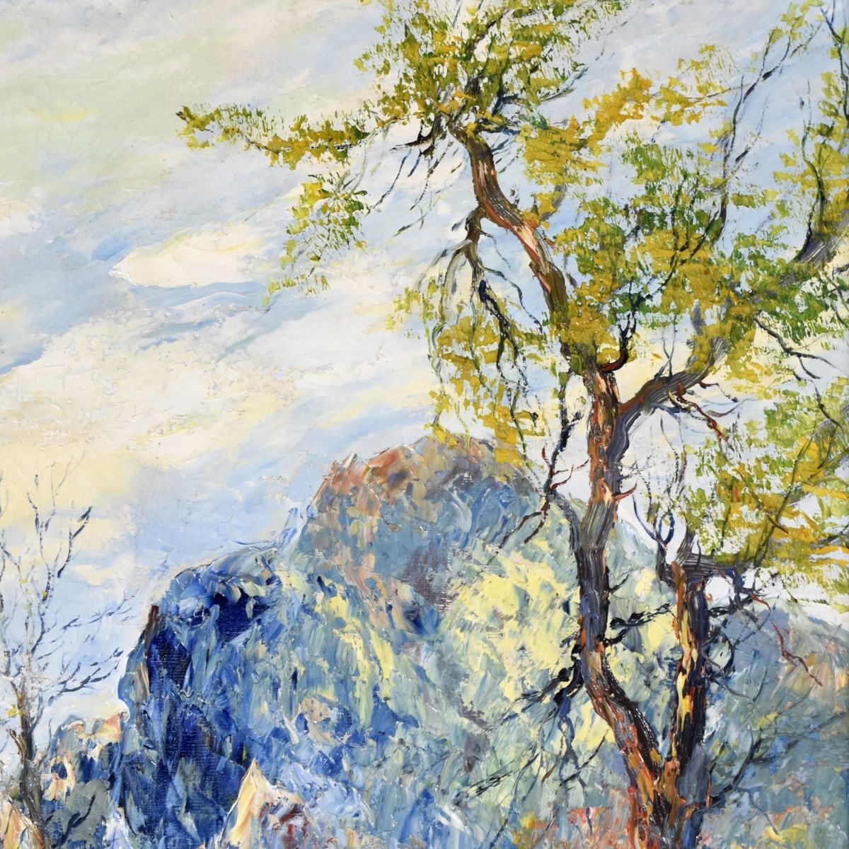 E. Tanturi Landscape Oil On Canvas