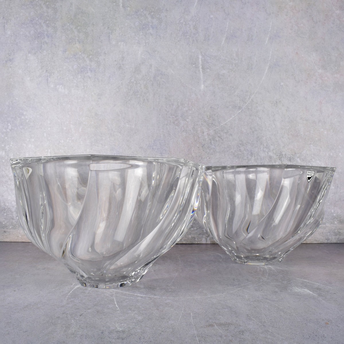 Vintage Orrefors Crystal Bowls