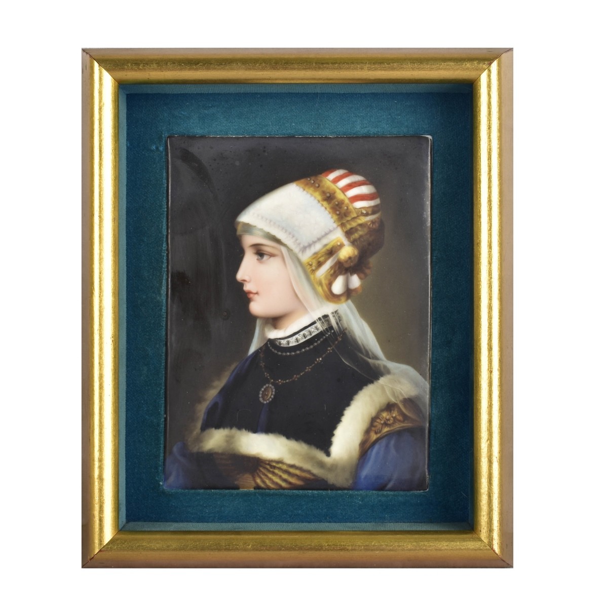 Late 19th Century Hand Painted Porcelain Plaque