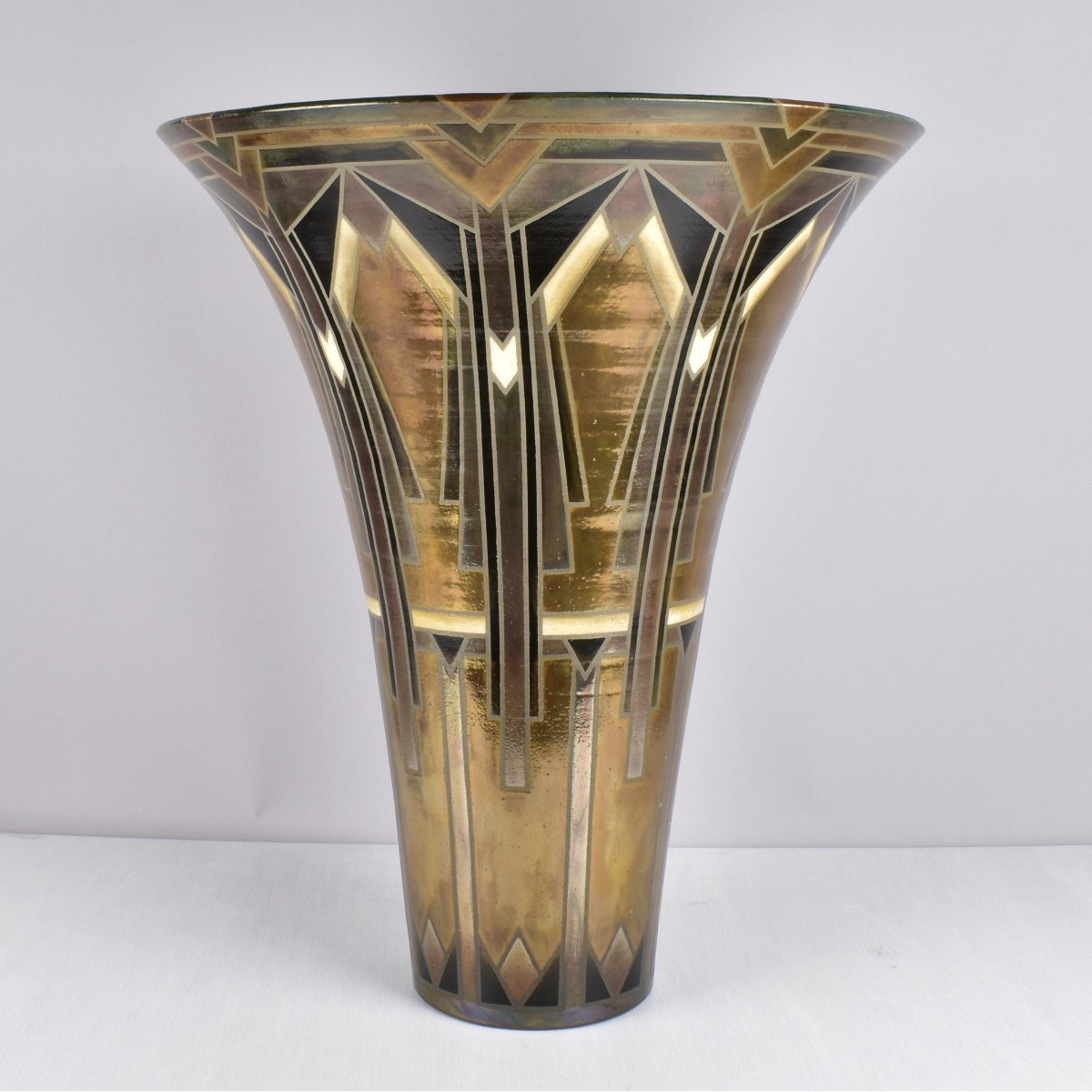 Large Art Deco Style Pottery Vase