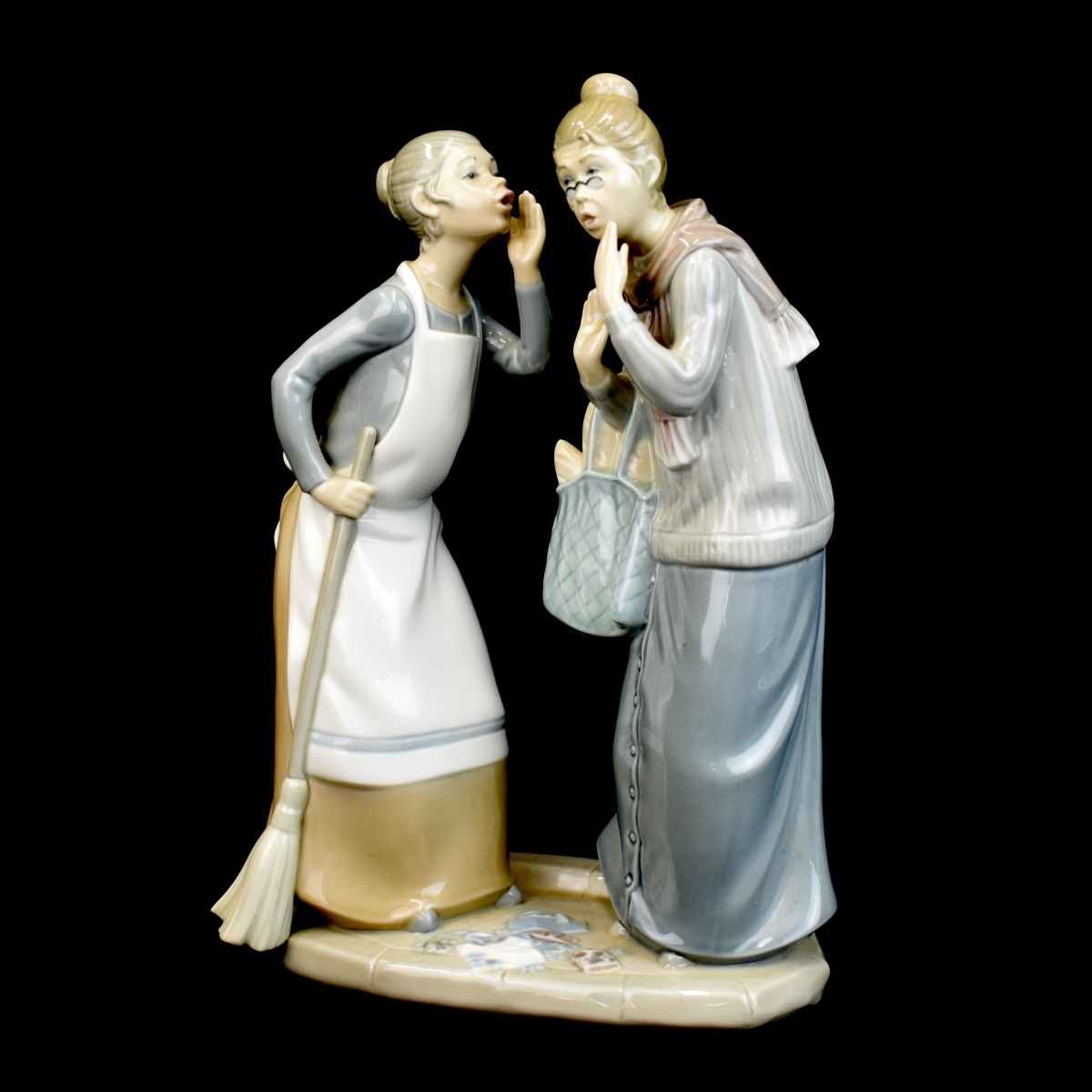 Two (2) Lladro Figurines The Gossips and Jolie
