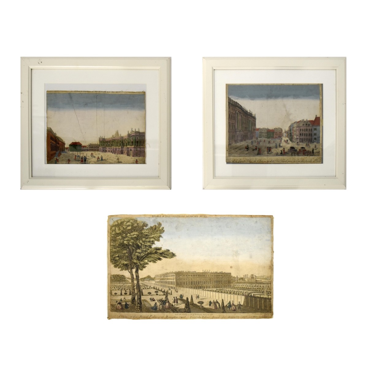 Three 17C Handcolored Copper Engraving