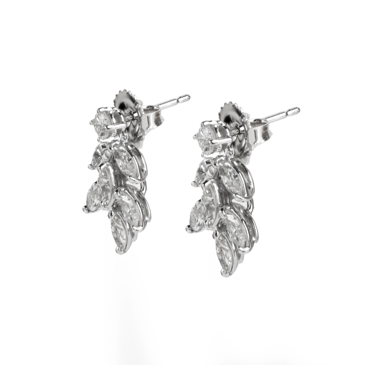 Diamond and 18K Earrings