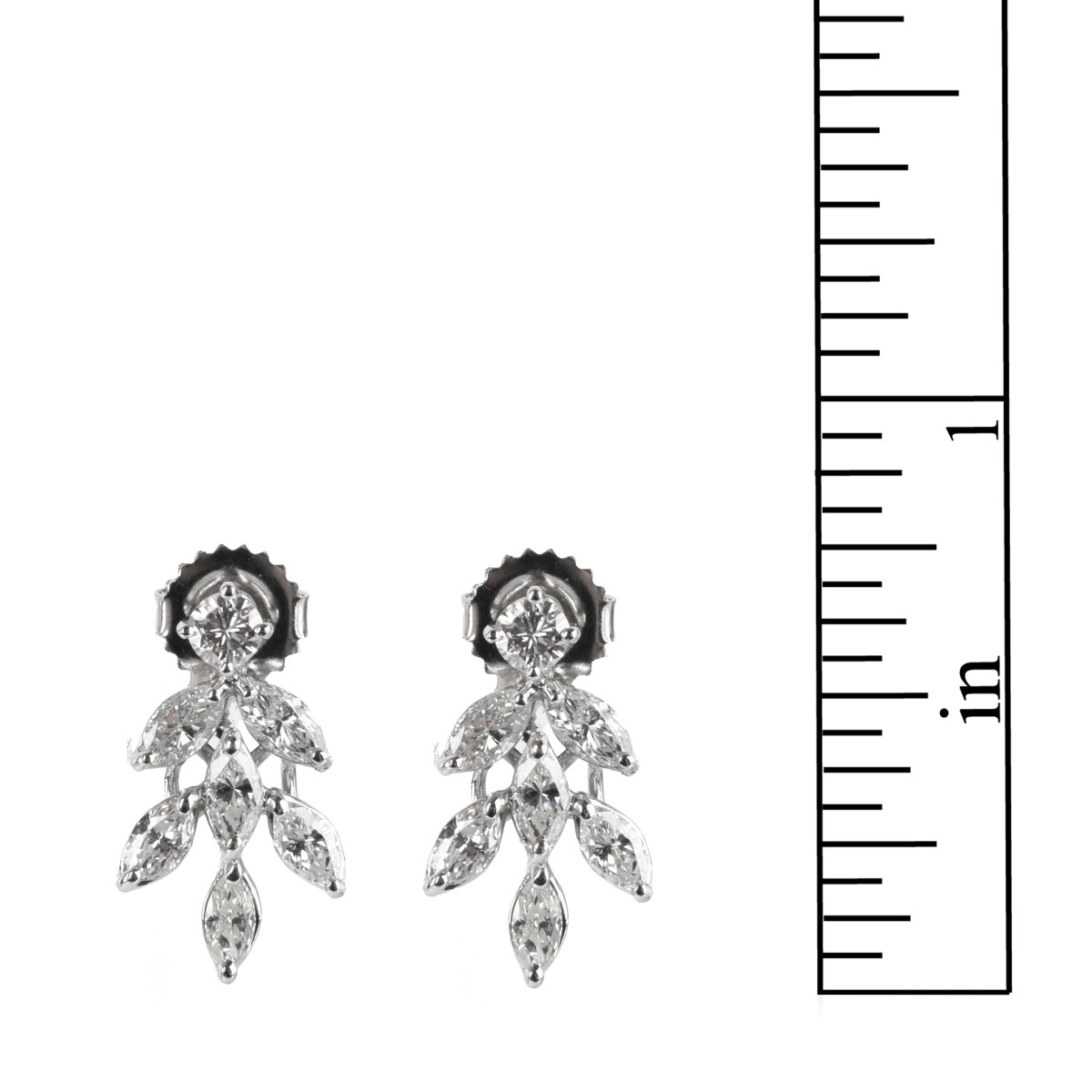 Diamond and 18K Earrings