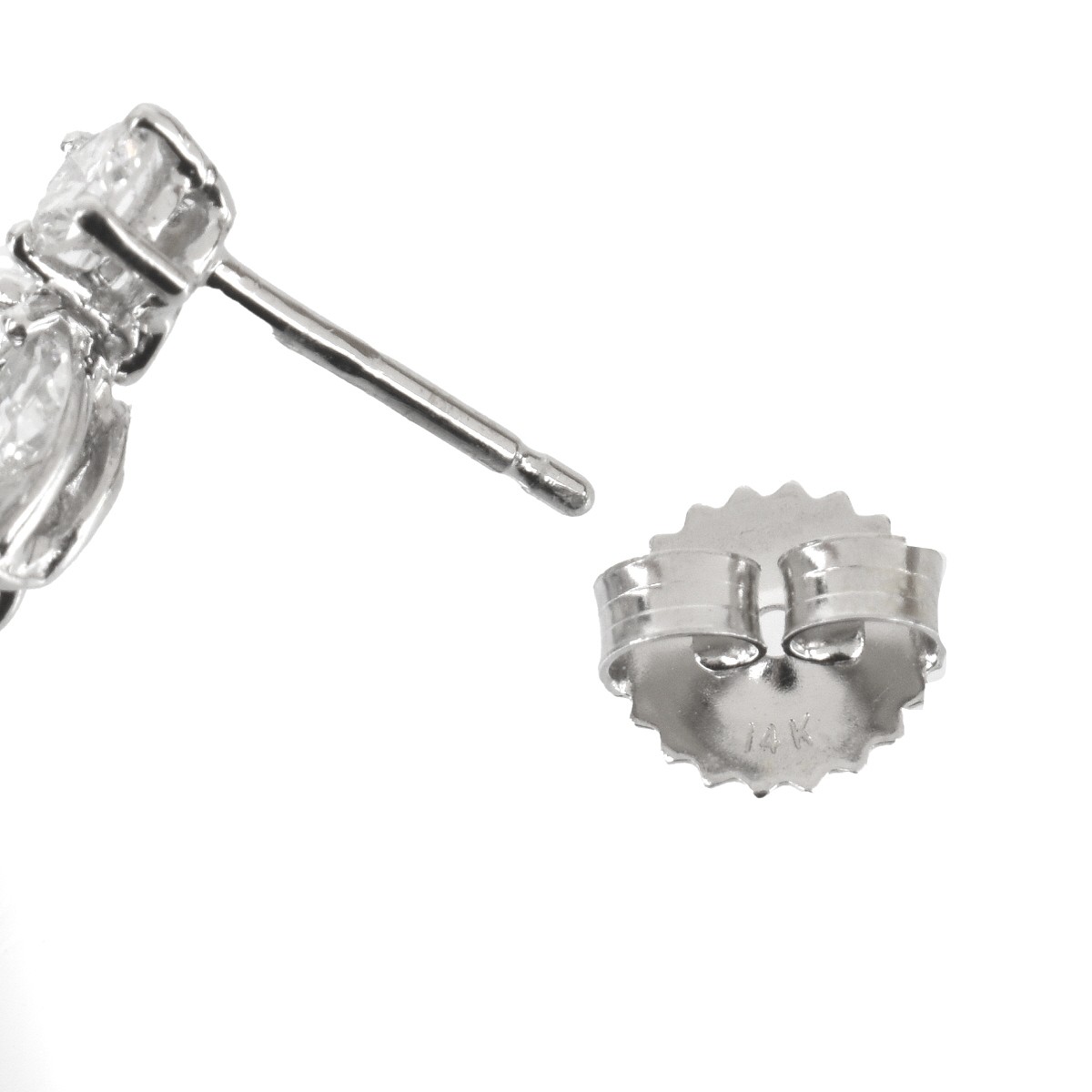 Diamond and 18K Earrings