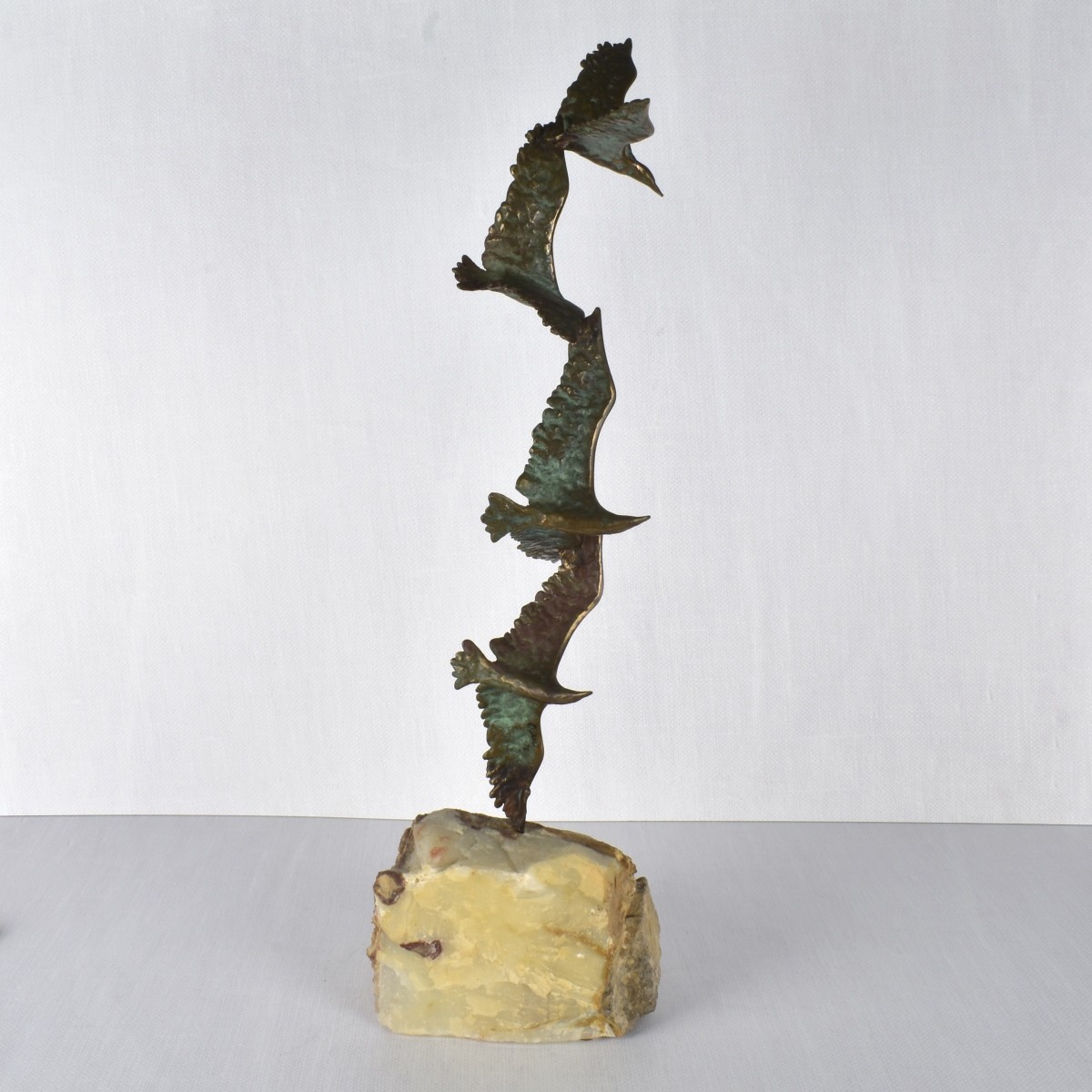 Curtis Jere Brass Bird Sculpture