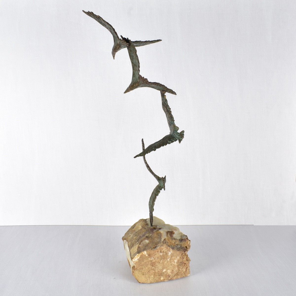 Curtis Jere Brass Bird Sculpture