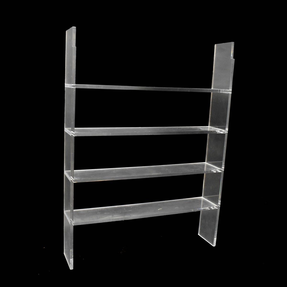 Mid C Lucite Four Shelf Etagere