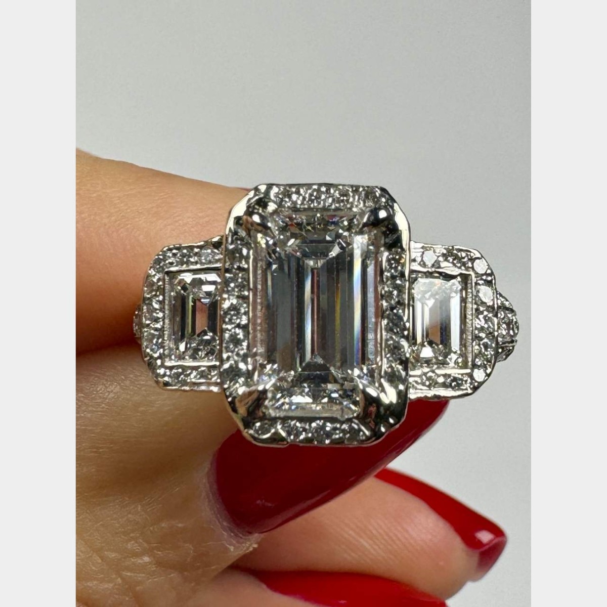 GIA Diamond and 18K Ring