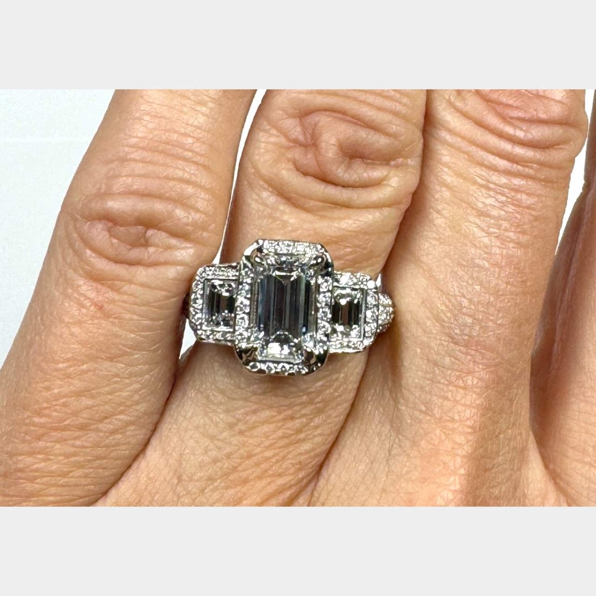 GIA Diamond and 18K Ring