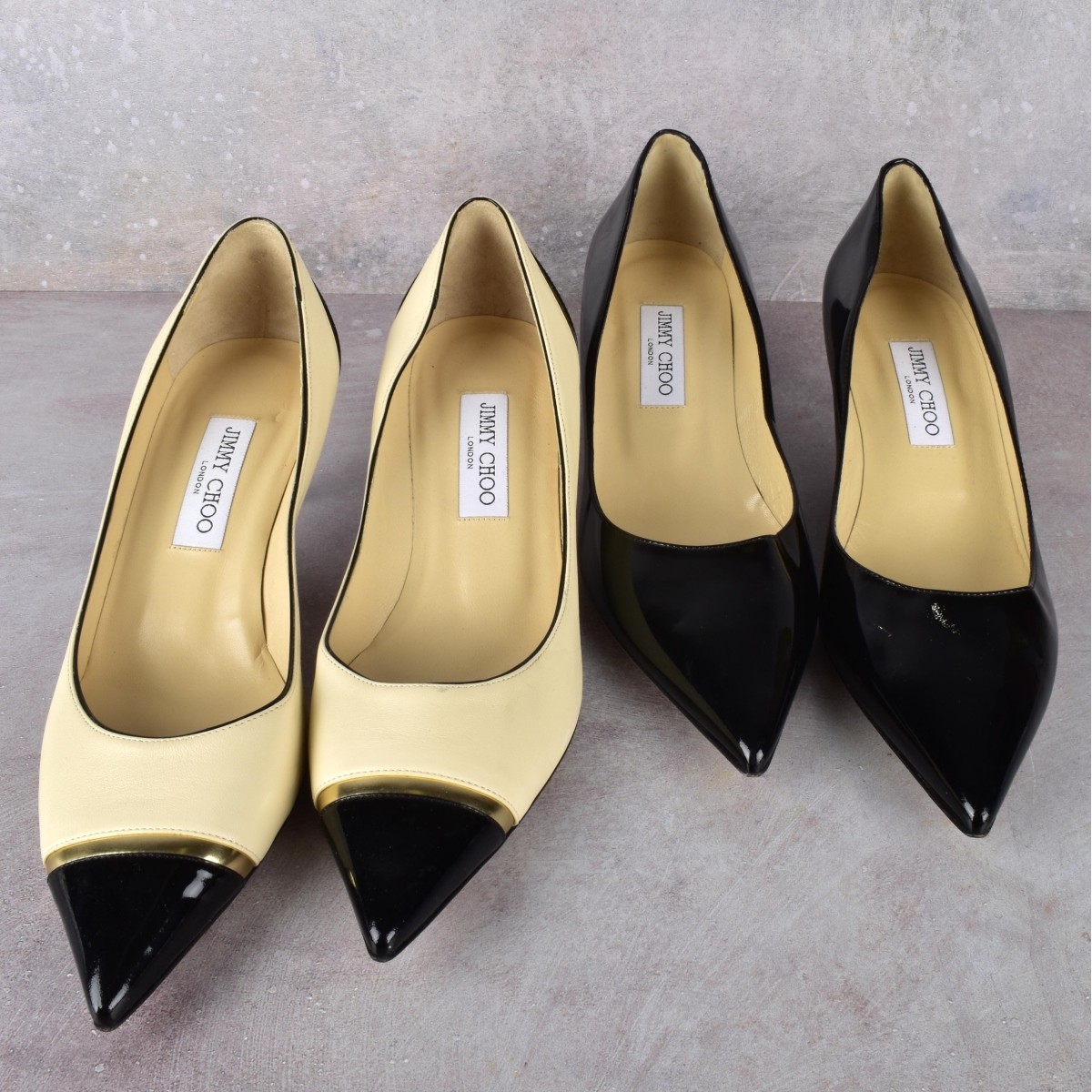 Two pr Jimmy Choo Patent Leather Pumps