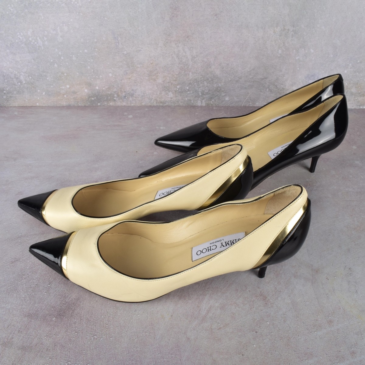 Two pr Jimmy Choo Patent Leather Pumps