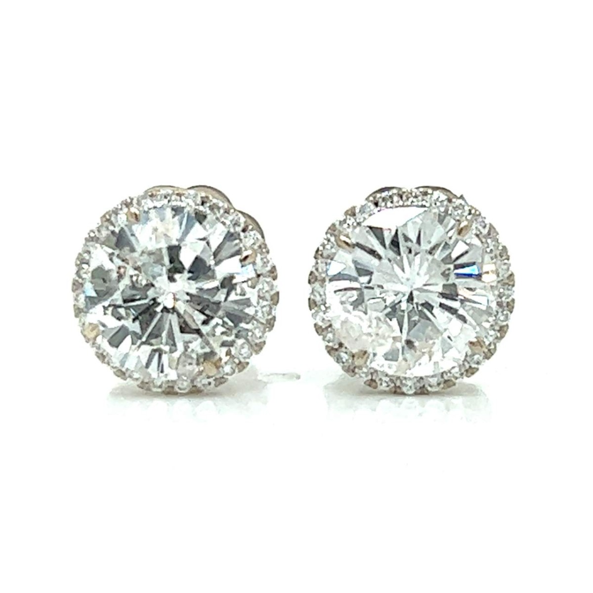 Diamond and 14K Ear Studs