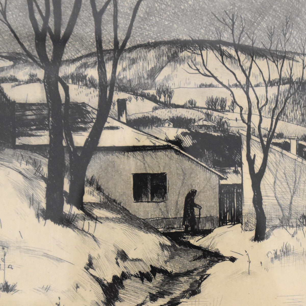 Hungarian Framed Etchings
