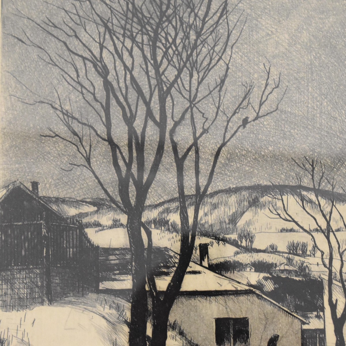 Hungarian Framed Etchings