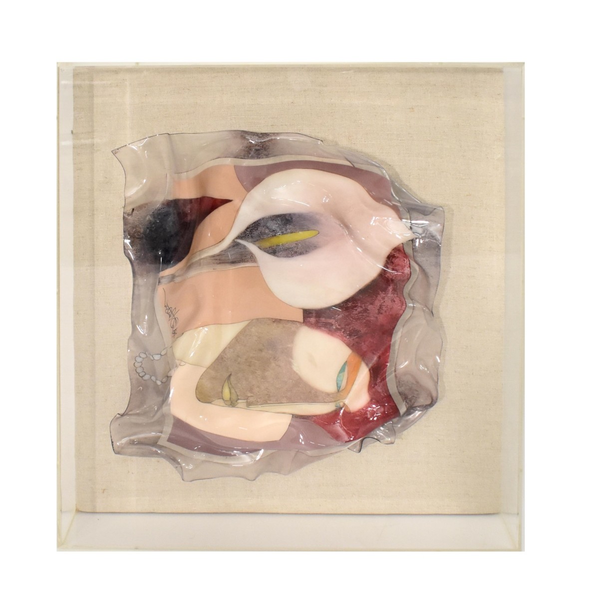Painted Acrylic Sculpture