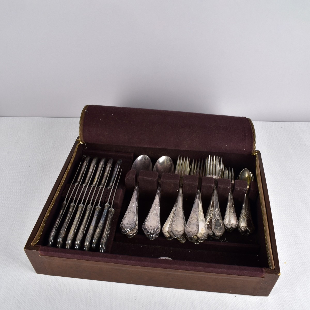 Continental Silver Plate Flatware Service
