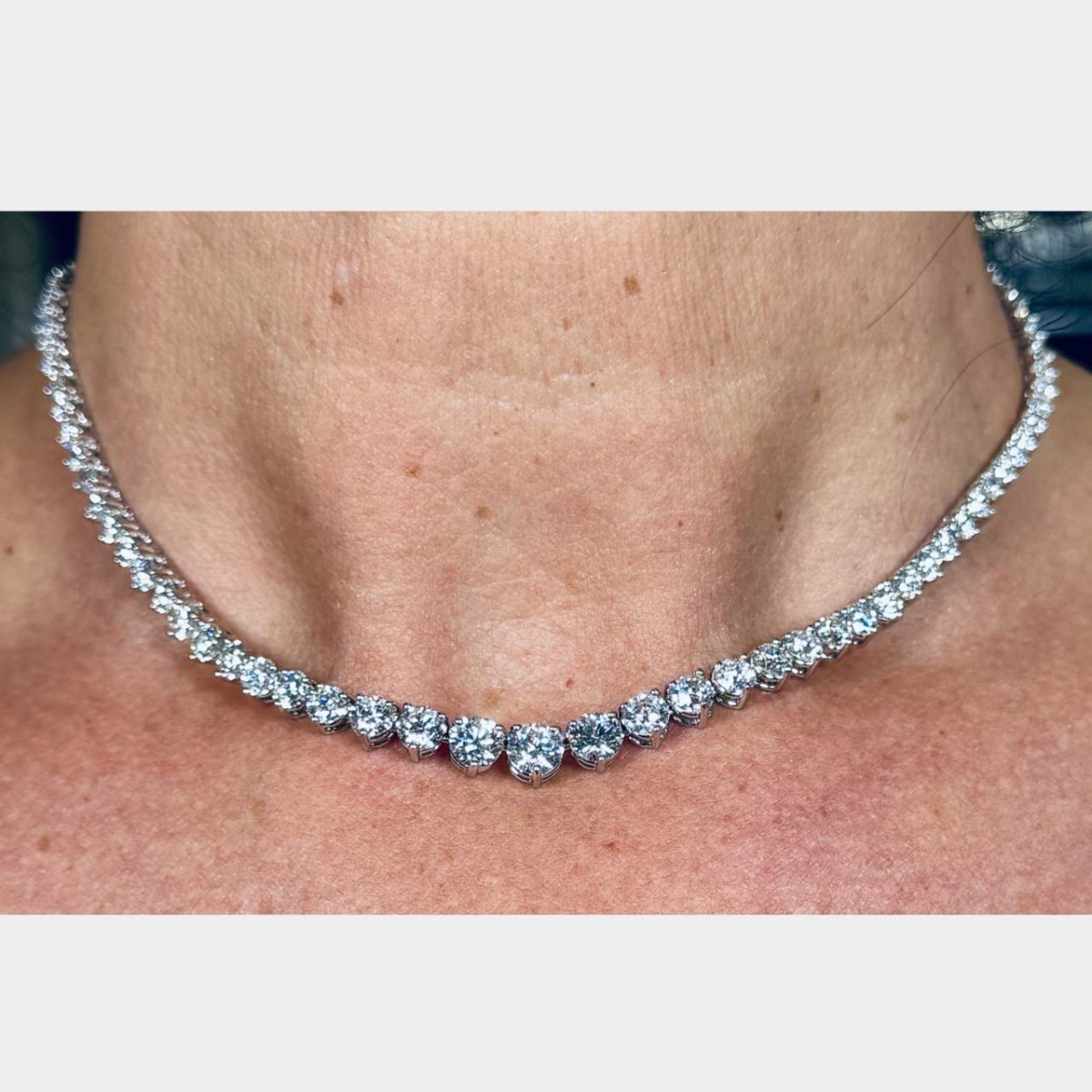 Diamond and 14K Riviera Necklace