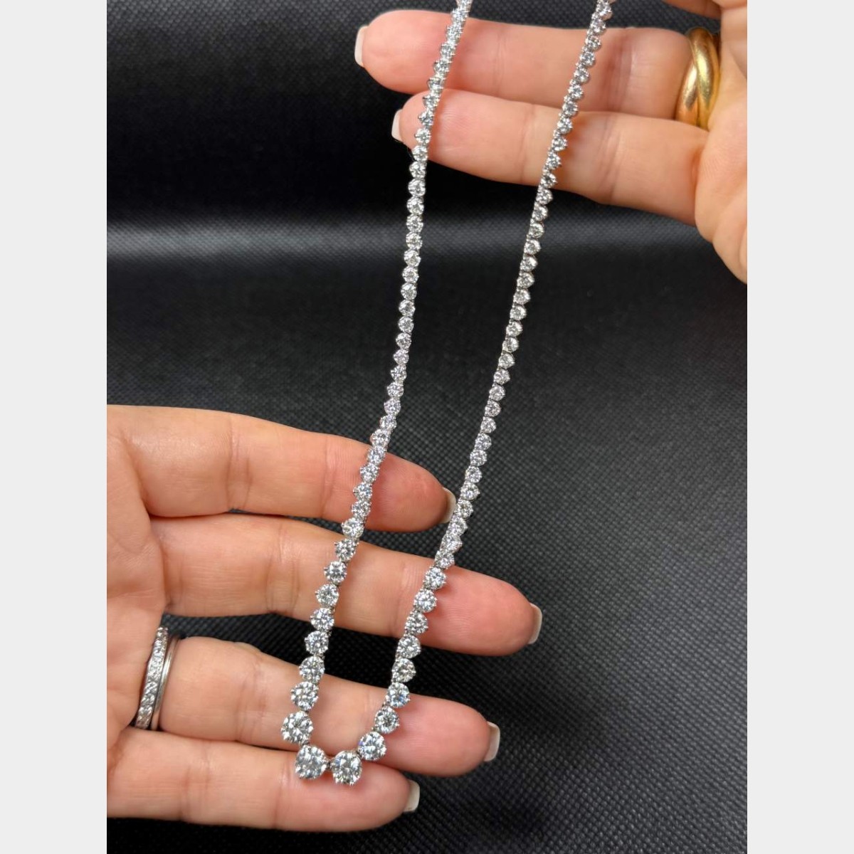 Diamond and 14K Riviera Necklace