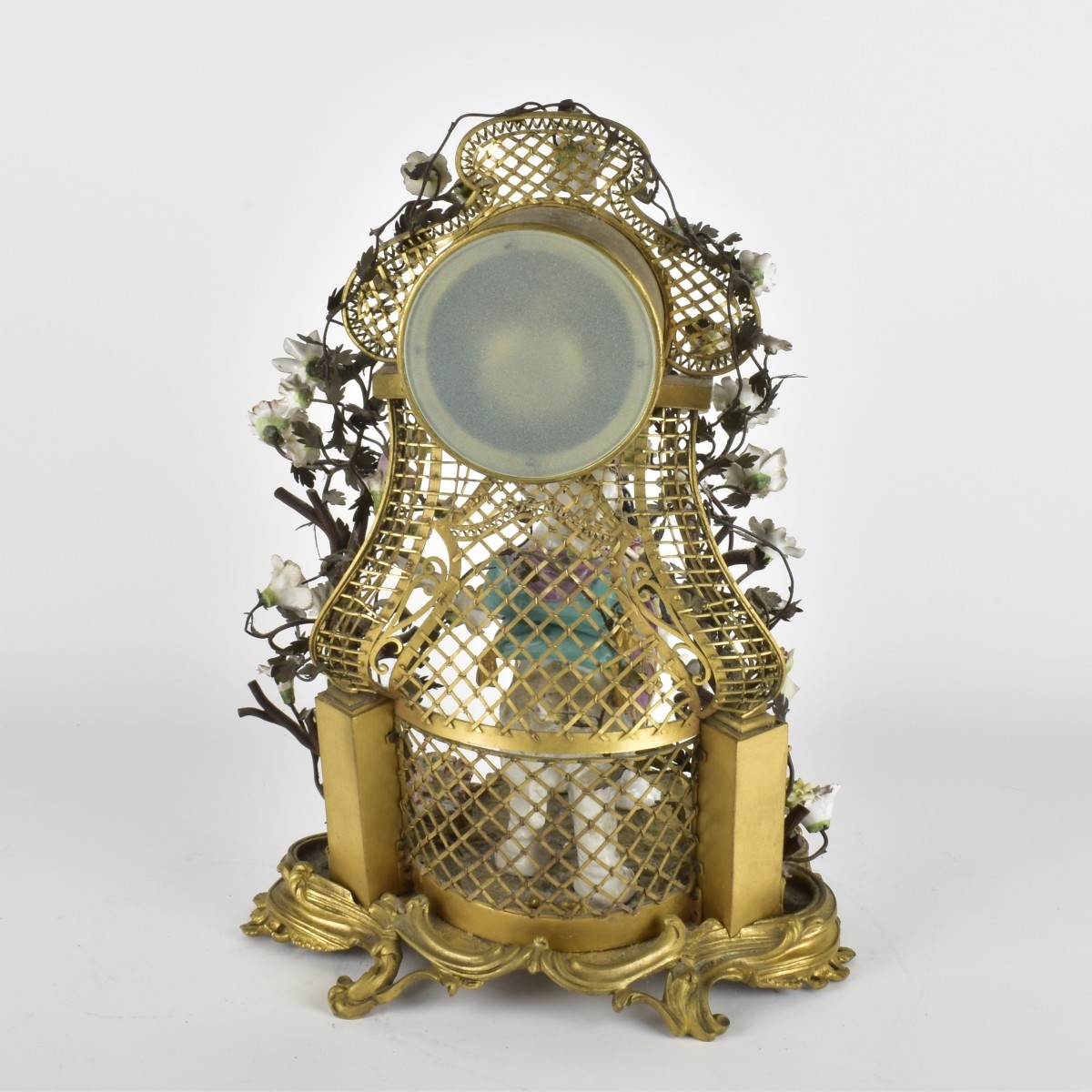 18/19th C Meissen Porcelain Figural Group / Clock