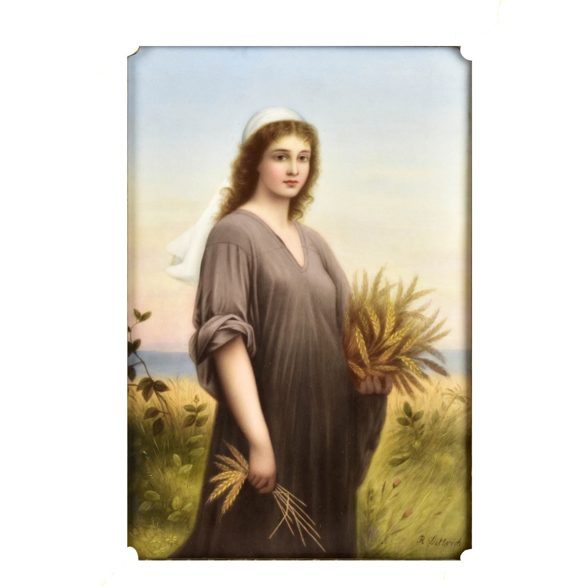 19th Century Hand Painted Porcelain Plaque
