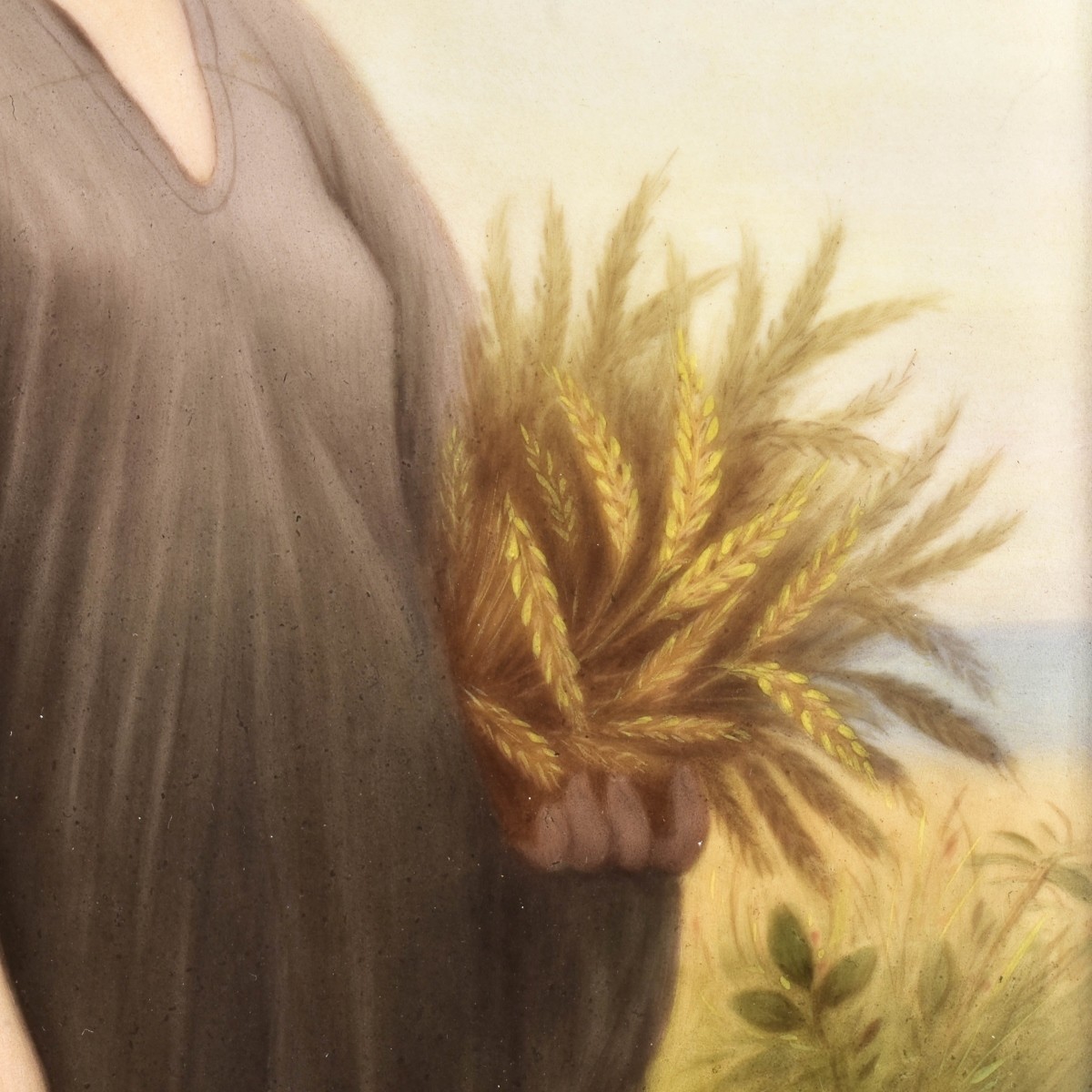 19th Century Hand Painted Porcelain Plaque