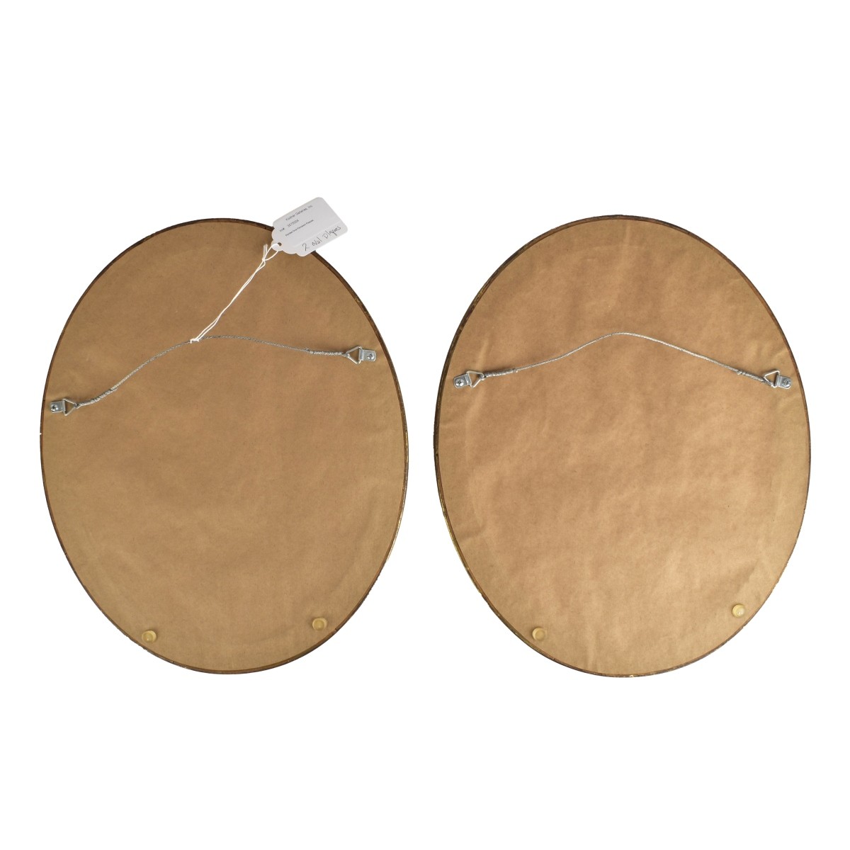 Painted Oval Porcelain Plaques