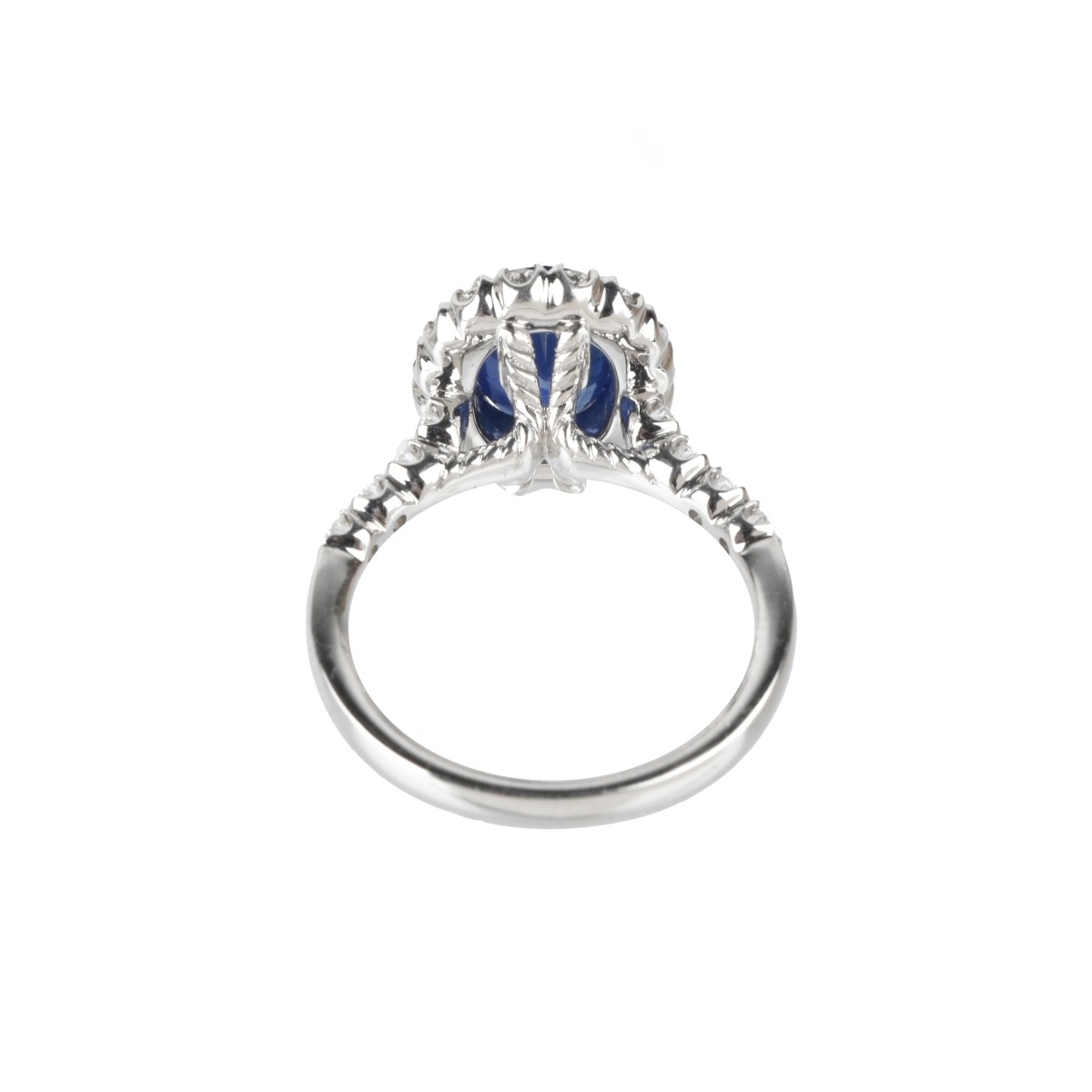 Sapphire, Diamond and 18K Ring
