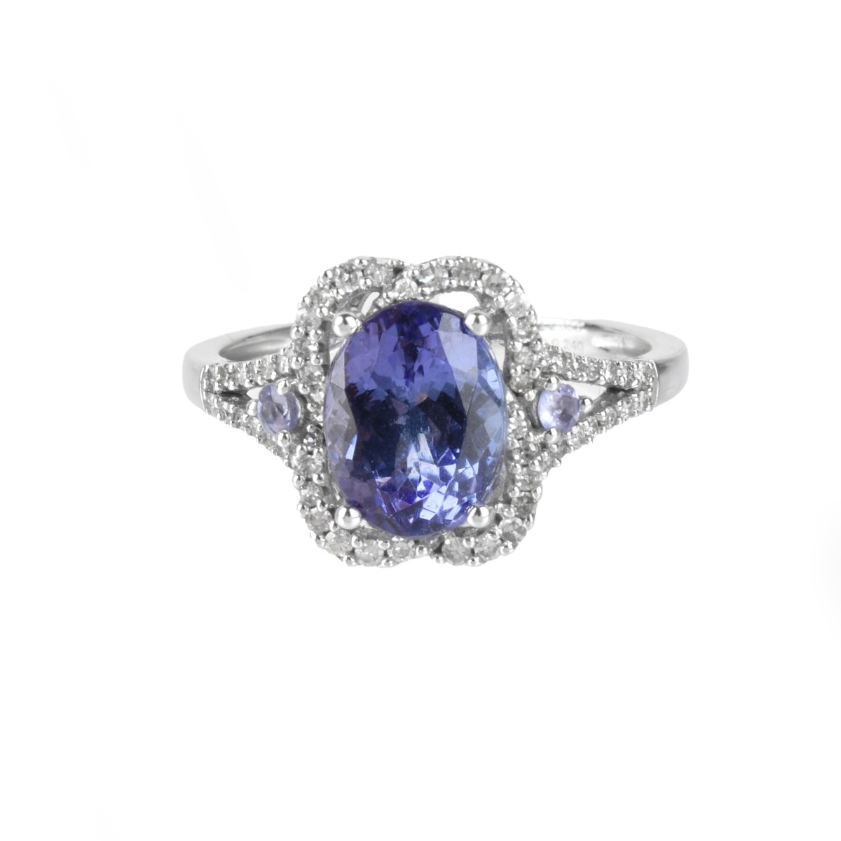 Tanzanite, Diamond and 14K Ring