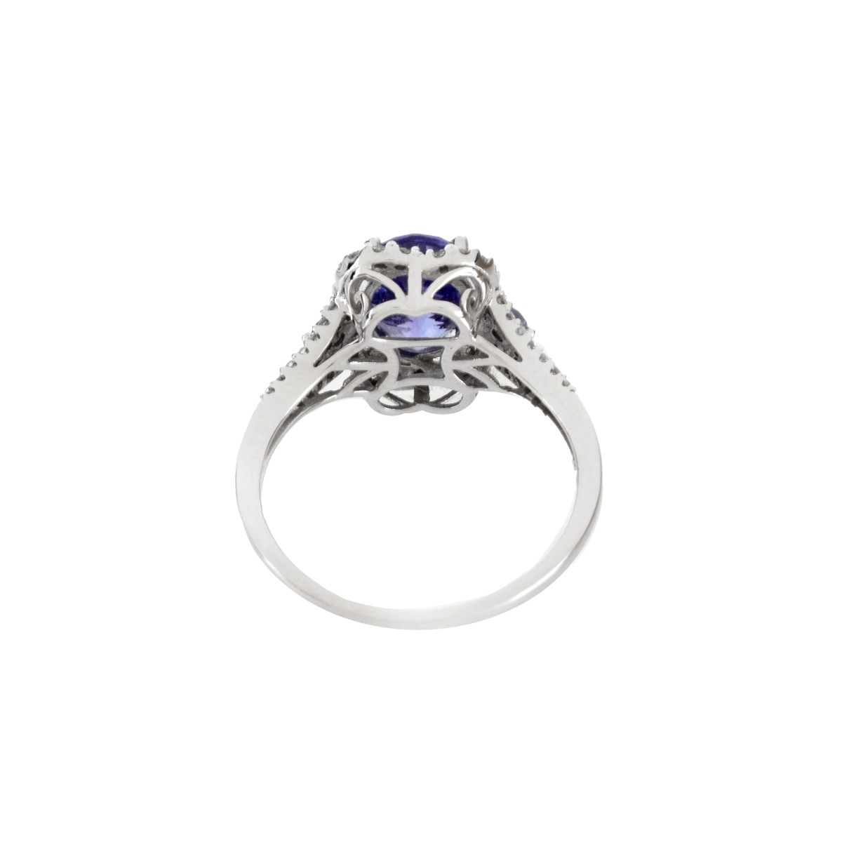 Tanzanite, Diamond and 14K Ring