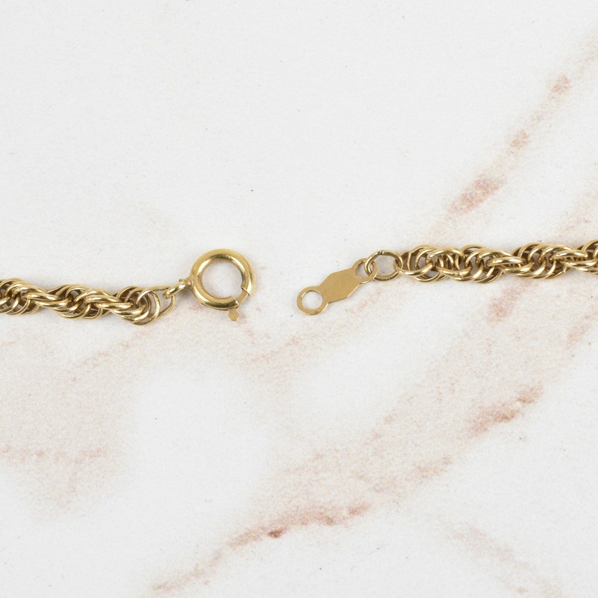 14K Rope Chain Necklace