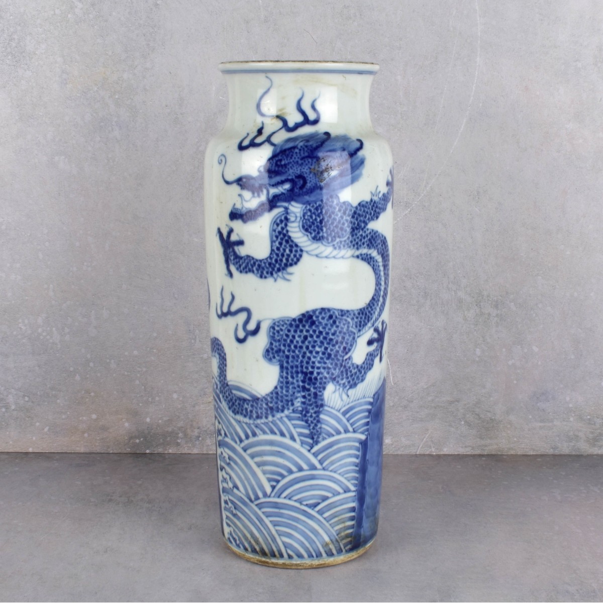 Chinese Ming Style Blue and White Vase