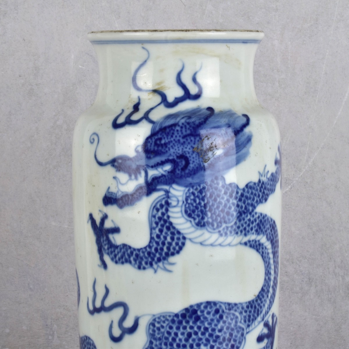 Chinese Ming Style Blue and White Vase
