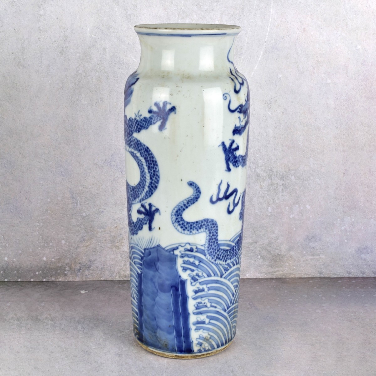 Chinese Ming Style Blue and White Vase