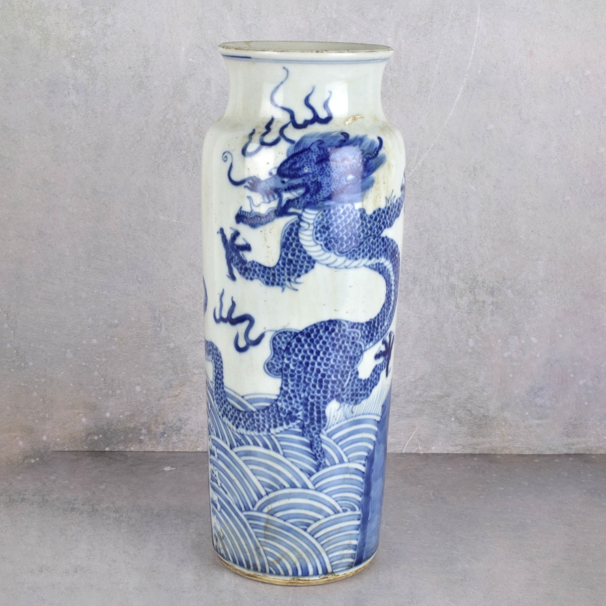Chinese Ming Style Blue and White Vase